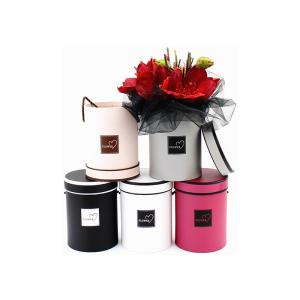 Quality Pantone Bouquet Round Cardboard Flower Boxes CCBN 250gsm wholesale