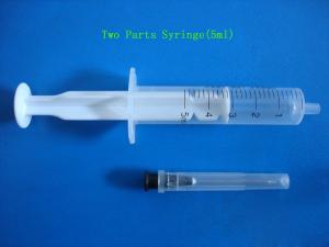 Two Part Disposable Insulin Syringes With Stainless Steel Needle