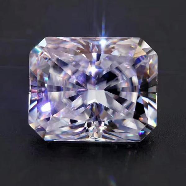Vivid Yellow Moissanite Gem Radiant Cut GRA VVS Loose Mosanite Diamond For Gold