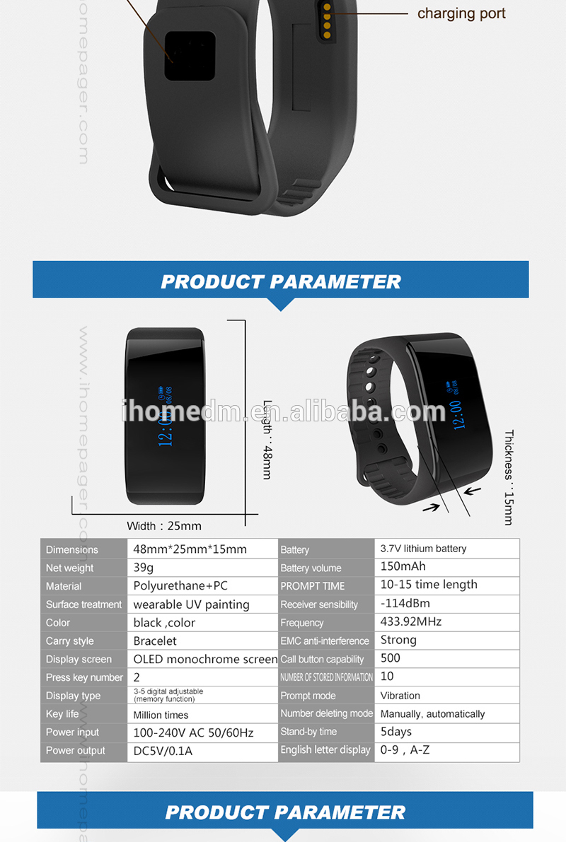 Personalized with fashion style and thin design waterproof call watch