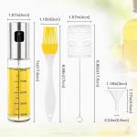 Silver Lecythus Kitchen Home BBQ Sprayer for Grilling Oil Cooking Bottle
