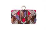 European and American fashion suede beaded evening bag clutch bag clutch bride