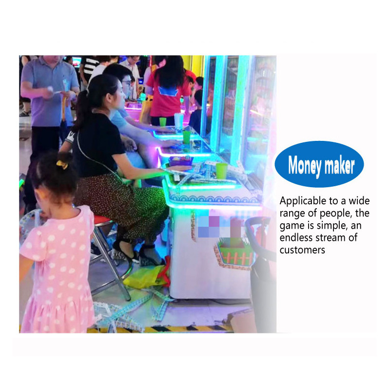 3 Players Redemption Arcade Machines Adjustable Difficulty Happy Fruits Coin Ticket Lottery Dispenser Video Game Machine