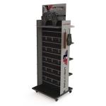 Outdoor Jacket Clothing Display Stand 2 Tiers Clothing Store Display Racks For