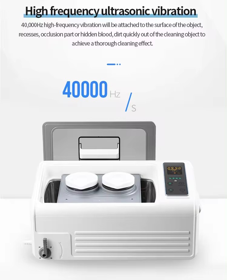 Dental Clinic Multifunctional Dental Steam Cleaner 6L Digital Dental Pod Ultrasonic Cleaner