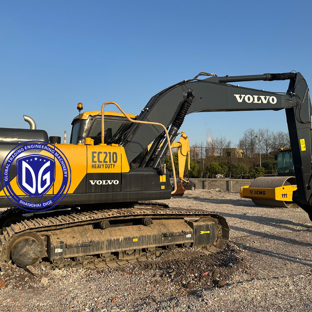 Used Volvo EC210 21Ton Hydraulic Crawler Excavator Almost New High Quality