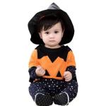 Kids Clothes Children Halloween Pumpkin Infant Bodysuit Jumpsuit Toddler Long