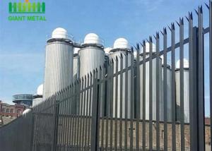 China Commercial Industrial Steel W Pale Palisade Security Fencing Galvanised on sale