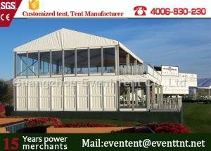 Quality Double Decker Marquee tent For Wedding , House Shaped Tent Anti UV Easy Assemble wholesale