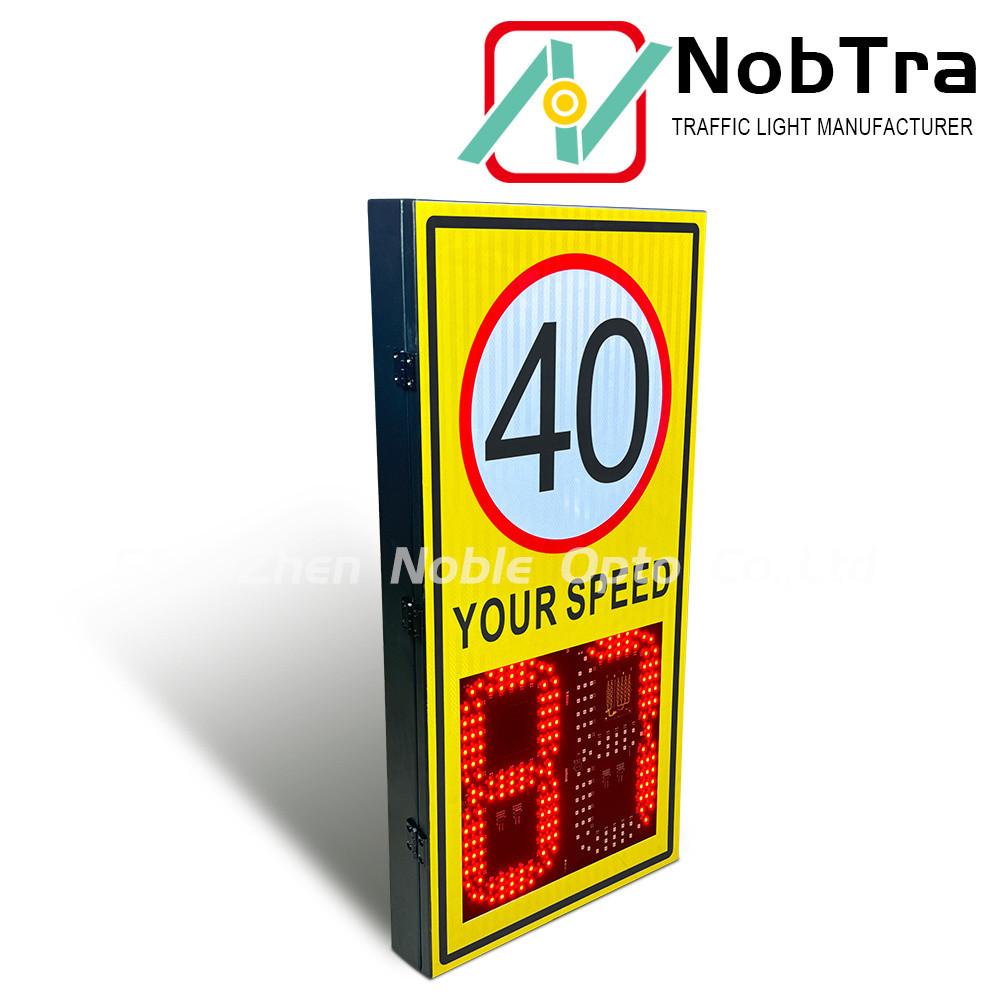 Solar Powered LED Speed Sign with Integrated Radar Detector