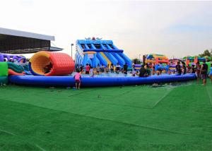 Quality Large Inflatable Water Park Equipment With 25m Diameter Swimming Pool wholesale