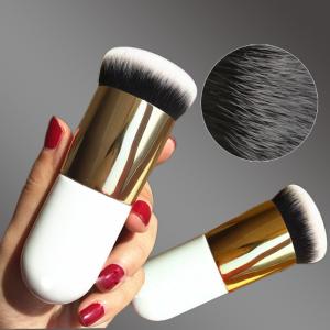 Quality Professional Chubby Pier Foundation Brush 5 colors Makeup Brush Flat Cream Makeup Brushes Cosmetic Make-up Brush wholesale