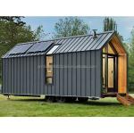Modern Design Tiny House on Wheels Steel Material Outdoor Camping Garden