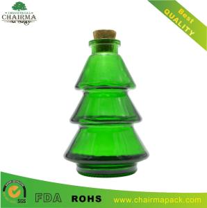 Quality 90ml Christmas Tree Glass Bottle Special-shape Glass Aroma Bottle wholesale