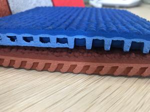 Quality Single Layer Blue Red Sports Court Rubber Athletic Track wholesale