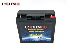 Quality 2.50Kg Deep Cycle Lifepo4 Battery 12v 16ah For Emergency / Security Equipment wholesale