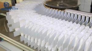 Quality PLC Drive T Shape Diaper Manufacturing Machine 380V 50HZ wholesale