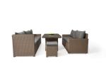 Sectional Poly Rattan Outdoor Sofa Set