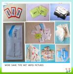 China factory customized single packed wet wipes