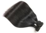 Glossy 100 Remy Human Hair Extensions , Soft Brazilian Straight Hair Bundles