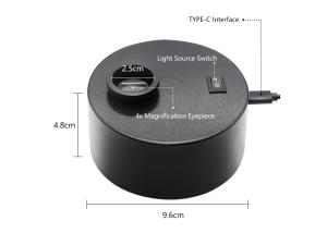 Quality Fable Brand Gem Diamond and Jewelry Pocket Tester Larger Viewer 365nm UV light lamp With Dark Field wholesale