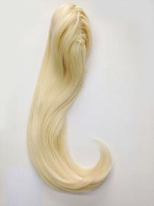 Quality Silky Straight Synthetic Hair Pieces For Ponytail Platinum Blond wholesale