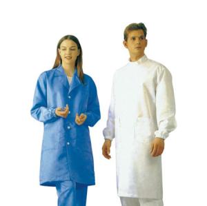 Quality Clean Room Anti Static Products Esd Lab Coats Outwear With Greaseproof Non Toxic wholesale