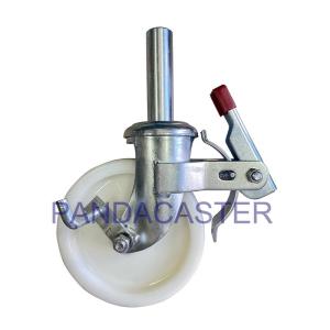 Quality Cast Nylon Scaffolding Castor Wheels , Roller Bearing Caster Wheels wholesale