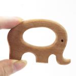 Animal shaped Wooden Baby teether Ring
