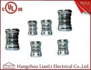 Quality 3&quot; 4&quot; Steel EMT Conduit Fittings Galvanized Compression Coupling UL Listed , Blue White wholesale