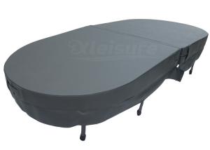 Quality tailor-made oval spa cover, spa hardcover, hot tub cover, spa insulation cover - grey wholesale