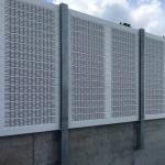 Highway Perforated Metal Acoustic Panels Aluminum Fence Facade Panel