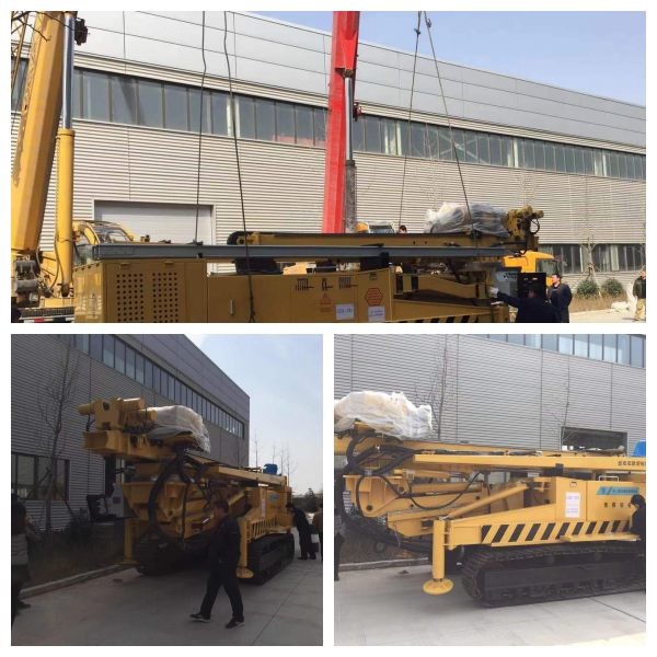 26 t diesel engine Engineering Exploration Drilling Rig for Civil Building Foundation Treatment in Pakistan