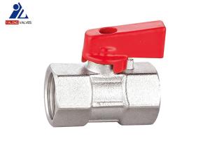 Quality Mini FxF Female Threaded Ball Valve Dn15 Aluminum Handle wholesale