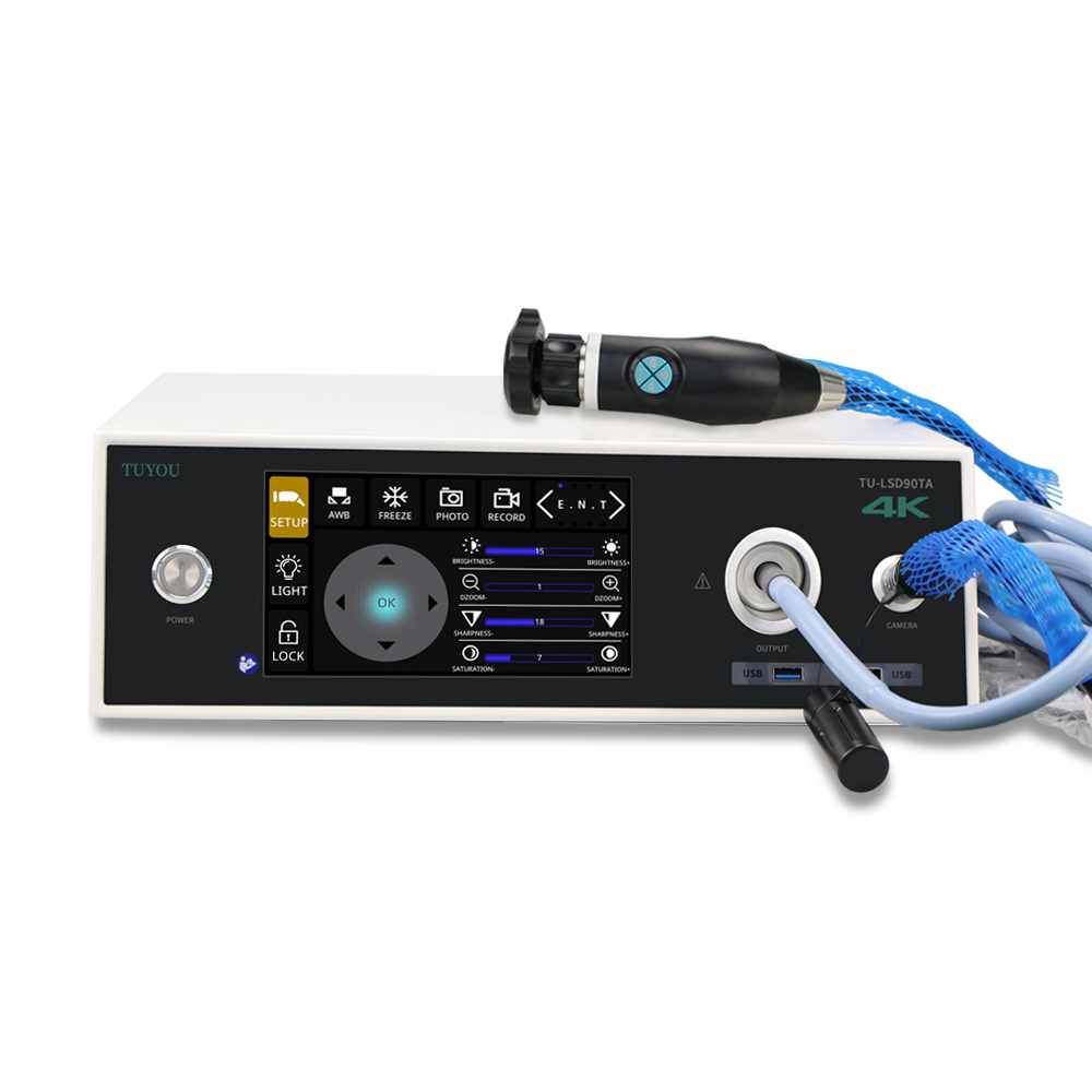 Touchscreen Medical Endoscopy Camera System With LED Light Source Record Function