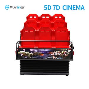 Quality Metal Screen 7d Simulator Cinema 6 / 9 Seats With Wind Effects Electric System wholesale