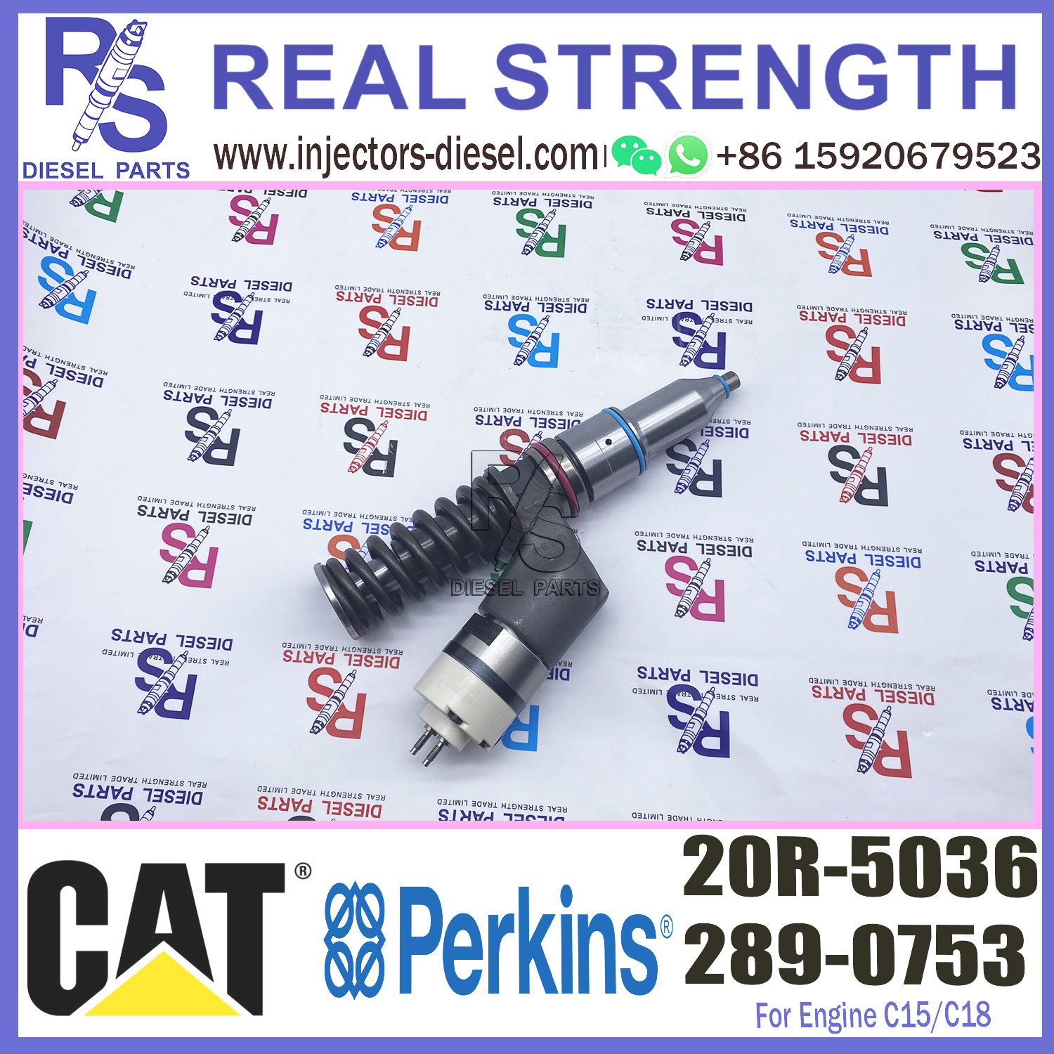 Diesel Engine Injector 289-0753 20R-5036 For Caterpillar C15/C18 Common Rail 20R-5036