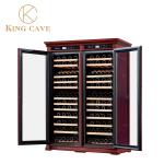 LED Temperature Screen Super Big Space Wood Wine Cooler Freestanding Wine