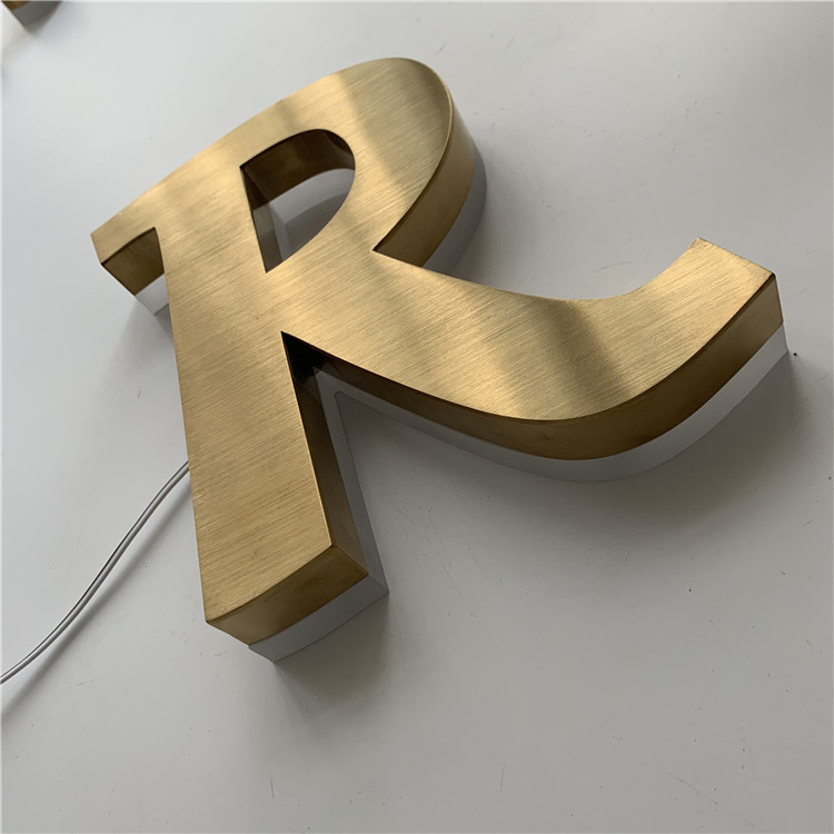 HIGHSPAN Restaurant Sign Board Stainless Steel Backlit CE ROHS