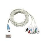 Disposable Radiolucent ECG Lead Wires 5 Lead Clip Compatible Covidien
