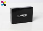 Glossy Printed Gift Boxes Black Corrguated Art Paper Die Cutting Pantone