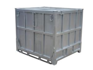 Quality Warehouse Metal Storage Bins 1300L Collapsible Metal Storage Box For Oil Industry wholesale