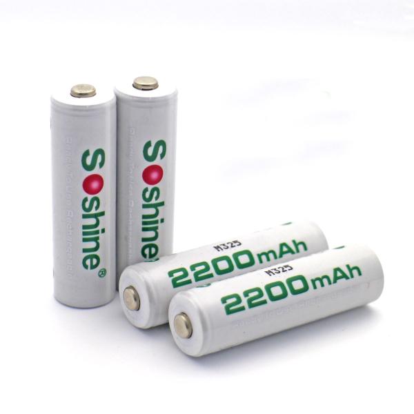Soshine 1.2V Ni-MH Always Ready Ni-MH AA/Mignon 2200mAh battery, 4pcs per