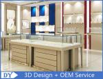 Jewellers Showroom / Jewelry Display Cases Beige With Lacquer Finished