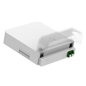 Quality White / Gray 1 Core LC APC Type Fiber Optic Face Plate for Indoor FTTH Connection wholesale