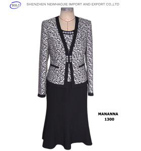 Quality Rose-patterned suit fabric women's suits wholesale