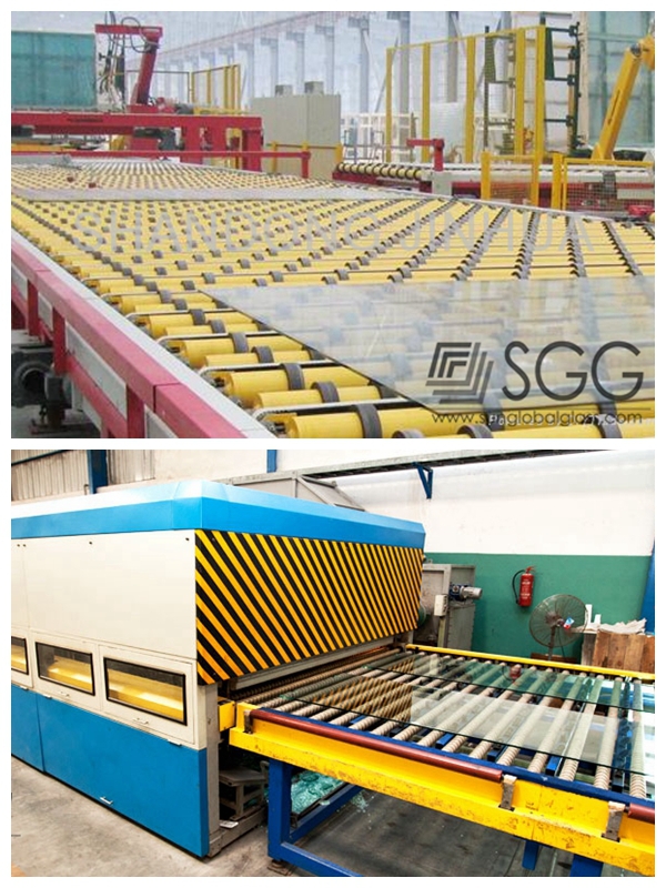 10mm thickness tempered balcony glass panels
