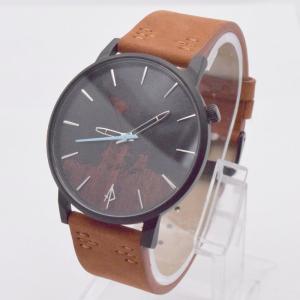 Quality Mens Watches Brown Leather Strap wholesale