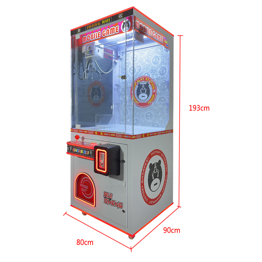 Super Mini Claw Machine with Bill Acceptor 1 Player Ages 3 Years Network Connection