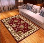 Ethnic Ancient European Flower Pattern Living Room Floor Carpets Polyester Fiber